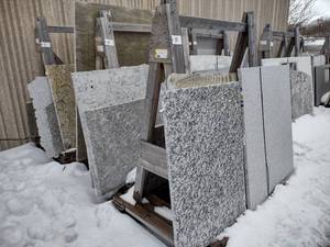 lot 85 image: Assorted Slab Remnants on A-Frame S...