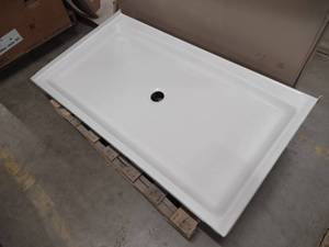 lot 283 image: Oasis Shower Base, SB-6034WHT ABF...