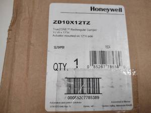 lot 338 image: Honeywell True Zone Damper, ZD10X12...
