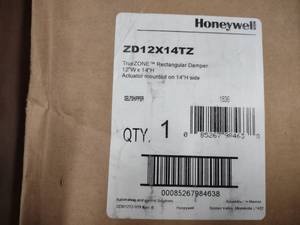 lot 344 image: Honeywell True Zone Damper, ZD12X14...