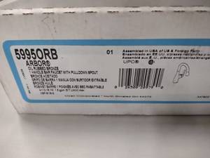 lot 373 image: Moen Faucet, 5995ORB Arbor...