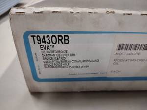 lot 377 image: Moen Faucet, T943ORB Eva...