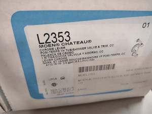 lot 401 image: Moen L2353 Chateau TubShower Valve...