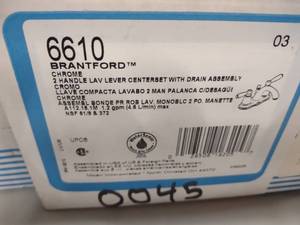 lot 411 image: Moen Faucet, 6610 Brantford...