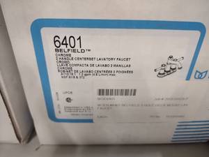 lot 412 image: Moen Faucet, 6401 Belfield...
