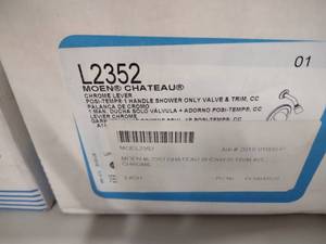 lot 413 image: Moen Shower Valve & Trim, T2692...