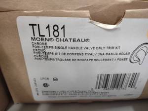 lot 419 image: Moen Single Handle ValveTrim, TL18...