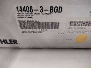 lot 425 image: Kohler Faucet, 14406-3-BGD...