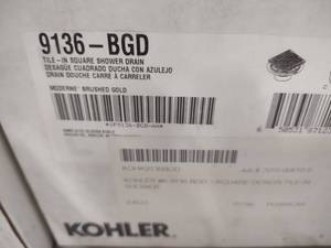 lot 429 image: Kohler Shower Drain, 9136-BGD...