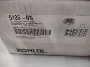 lot 432 image: Kohler Shower Drain, 9135-BN...