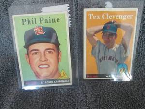 lot 5 image: 2 1958 Baseball Cards...