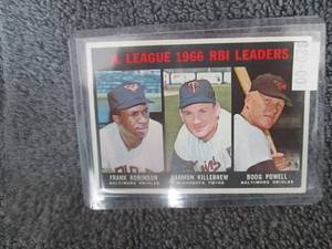 lot 57 image: 1967 Topps Harmon Killebrew RBI Lea...