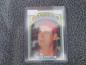 lot 73 image: 1972 Topps Ted Williama Card...