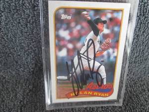 lot 74 image: Nolan Ryan Autograph Card Certifica...