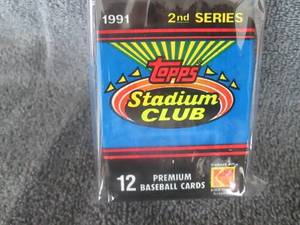 lot 88 image: 1991 Stadium Club Baseball Packs...