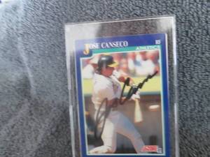 lot 90 image: Jose Canseco Autograph Card Certifi...