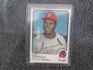 lot 111 image: 1973 Topps Bob Gibson Card...