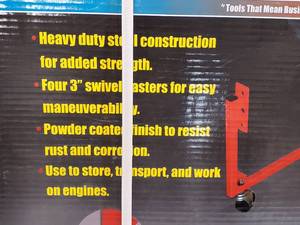 lot 29 image: 1000 LB Engine Cradle by Grip New In Box