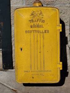 lot 131 image: Vintage Traffic Light Control Box