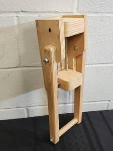 lot 116 image: Handcrafted Wall Mounted Beer Can Crusher