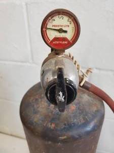 lot 157 image: Acetylene Tank and Torch