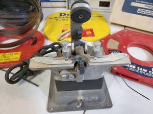 lot 160 image: Assorted Ban Saw Blades with a Electro Band Saw Brazer