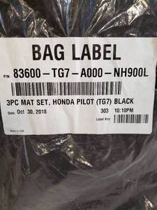 lot 166 image: (2) Sets of Floor Mats that fit 2018 Honda Pilot & 2007 Honda Accord