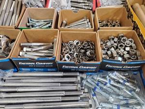 lot 170 image: Massive Large Bolt Hardware Lot