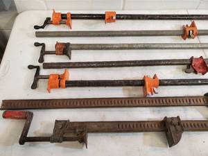 lot 209 image: Wood Working Pipe Clamps Lot