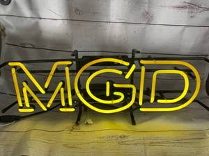 lot 1 image: MGD Neon Sign Approximately 2 Foot Wide (No Shipping)