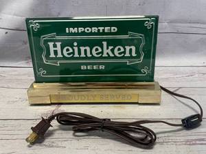 lot 13 image: NewInBox Vintage Heineken Cash Register Sign 7 Tall