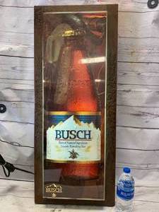 lot 19 image: Rare VintageBushBeer Lighted Sign 14 x33Tall