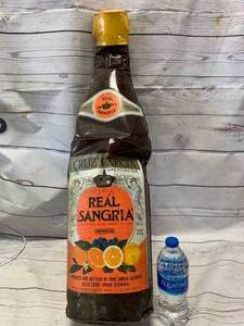 lot 42 image: Vintage Real Sangria Inflatable Bottle28Tall