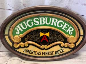 lot 54 image: Augsburg Beer Sign 23Wide