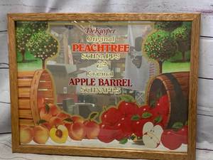 lot 60 image: Vintage Peachtree Schnapps Mirror 16 x 21(no ship)