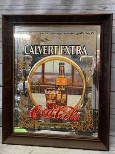 lot 61 image: Calvert & Coca Cola MirrorApprox19 x 23(no ship)