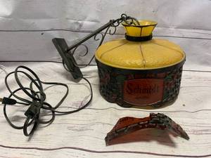 lot 86 image: AntiqueSchmidtLight & Shade 9 Diameter (damaged)