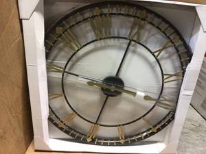 Oversized 31.50 Industrial Austin Wall Clock by Stratton Home Decor in good condition&nbsp