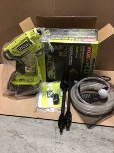 ONE 18-Volt 320 PSI 0.8 GPM Cold Water Cordless Power Cleaner (Tool Only) by RYOBI Customer Returns Open Box See Pictures