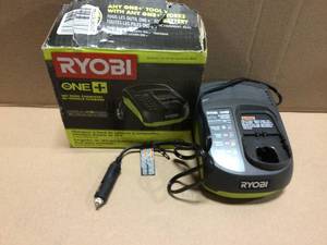 18-Volt ONE In-Vehicle Dual Chemistry Charger for use with 12V DC Outlet by RYOBI Customer Returns Open Box See Pictures
