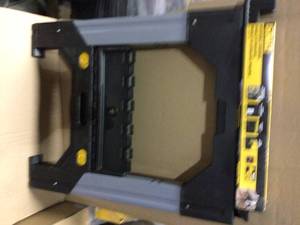 33 in. Folding Sawhorse with Adjustable Metal Legs by DEWALT Customer Returns Open Box See Pictures