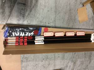 ZipWall ZP4 Contains 4 10 ft. Steel Spring Loaded Poles 4-Heads, 4-Plates, 4-Tethers, 4-Grip Disks, 2-Zippers and 1-Carry Bag Customer Returns Open Box See Pictures