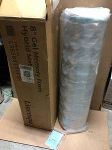 AlwaysCool 8in. Firm Hybrid Tight Top Twin XL Mattress by Linenspa Essentials Customer Returns Open Box See Pictures