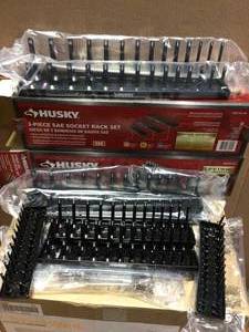 SAE Socket Rack Set (3-Piece) by Husky in goood condition