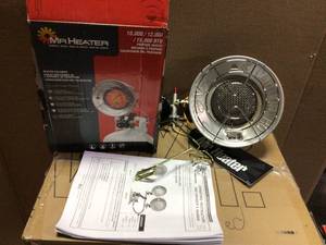 Mr. Heater 15000-BTU Portable Propane Tank Top Propane Heater Customer Returns Open Box See Pictures
