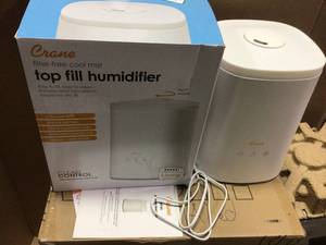 Crane Cool Mist Humidifier, Filter Free, Top Fill, Customer Returns Open Box See Pictures