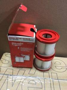 WetDry Vacuum Hepa Filter (2-Pack) by Milwaukee Customer Returns Open Box See Pictures