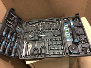 38 in. Drive SAE and Metric Home Tool Kit Set (137-Piece) by Anvil&nbsp&nbspCustomer Returns Open Box See Pictures