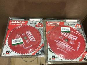 MIX LOT OF 12 in. x 80-Tooth Steel Demon Cermet II Carbide Blade for Ferrous Metals and Stainless Steel by DIABLO&nbsp&nbspCustomer Returns Open Box See Pictures