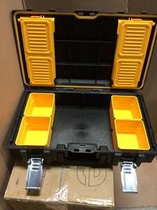 TOUGHSYSTEM 22 in. Small Tool Box by DEWALT&nbsp&nbspCustomer Returns Open Box See Pictures